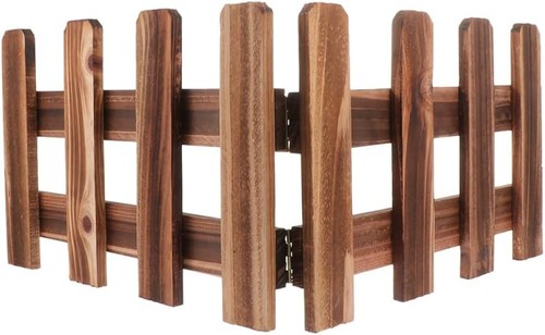 Decorative wood garden fence - decorative,