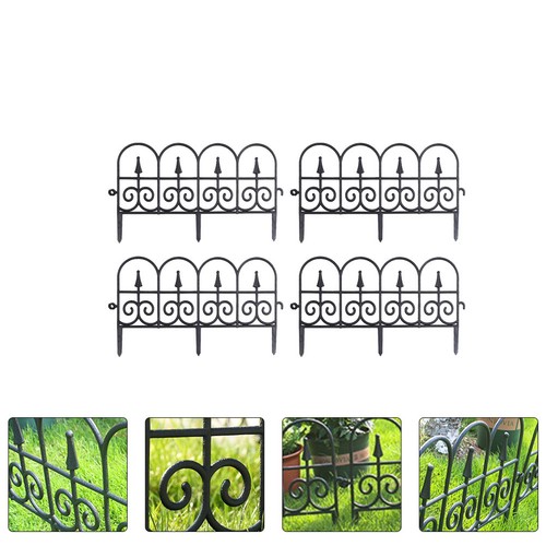 4pcs abs garden fence - 4pcs, panels