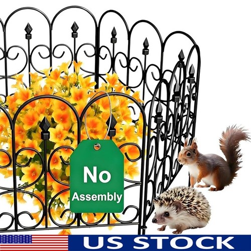 Metal garden fence - garden, panels