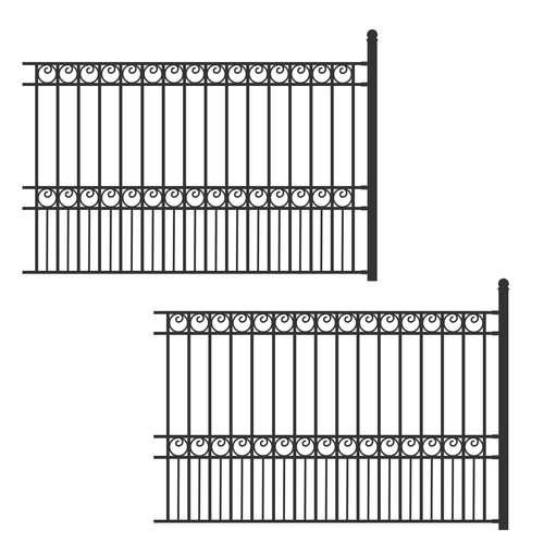 Aleko yard garden steel black - aleko,