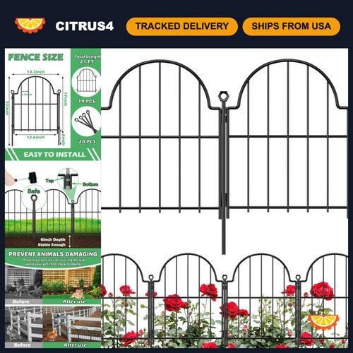 Decorative garden fence - decorative,