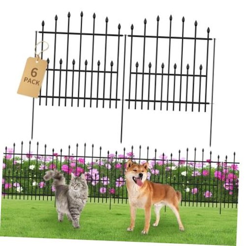 Decorative garden fence - garden,
