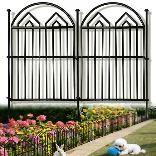 Decorative garden fence 17in - decorative, x