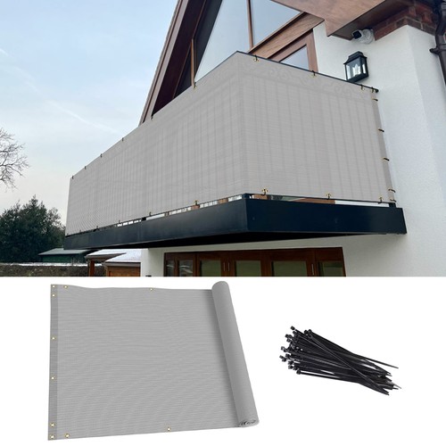 3ft tall gray balcony fence - gray,