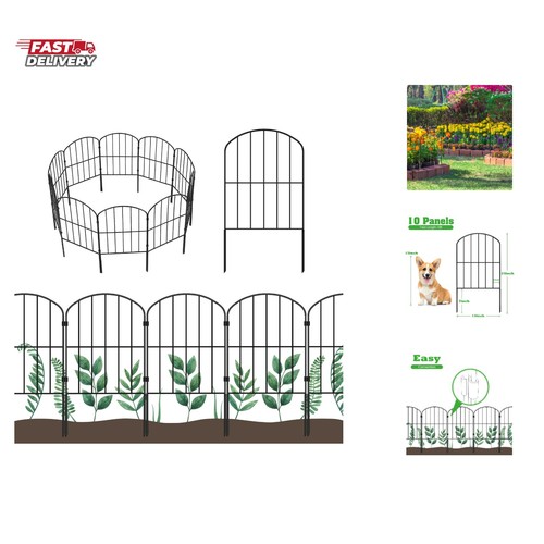 Decorative garden fence - garden,